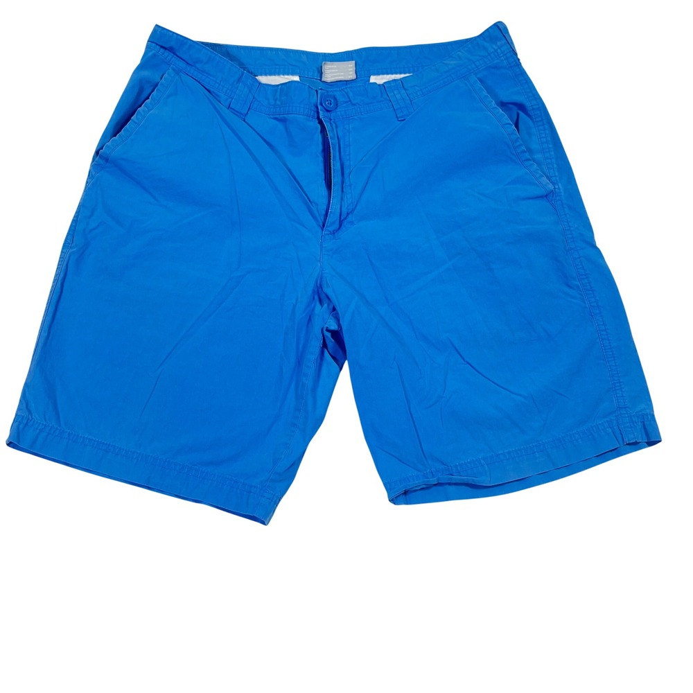 Columbia Chino Shorts Blue 100%‎ Cotton Gorpcore Outdoor Summer Coastal Sz 34
